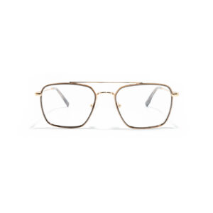 Metalowe Okulary korekcyjne Youl Trangan złoto czarne