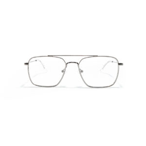 Srebrne metalowe okulary korekcyjne Youl Trangan