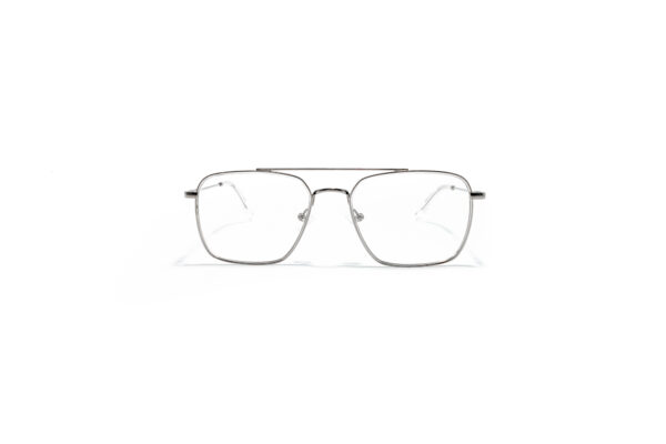 Srebrne metalowe okulary korekcyjne Youl Trangan
