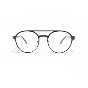 Okulary korekcyjne okrągłe Youl Urup czarne front
