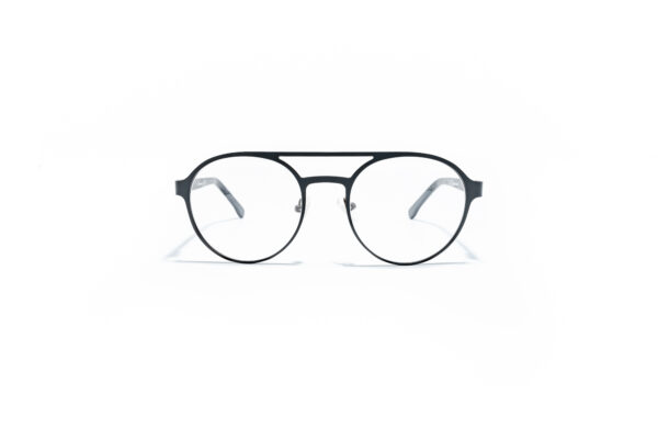 Okulary korekcyjne okrągłe Youl Urup czarne front