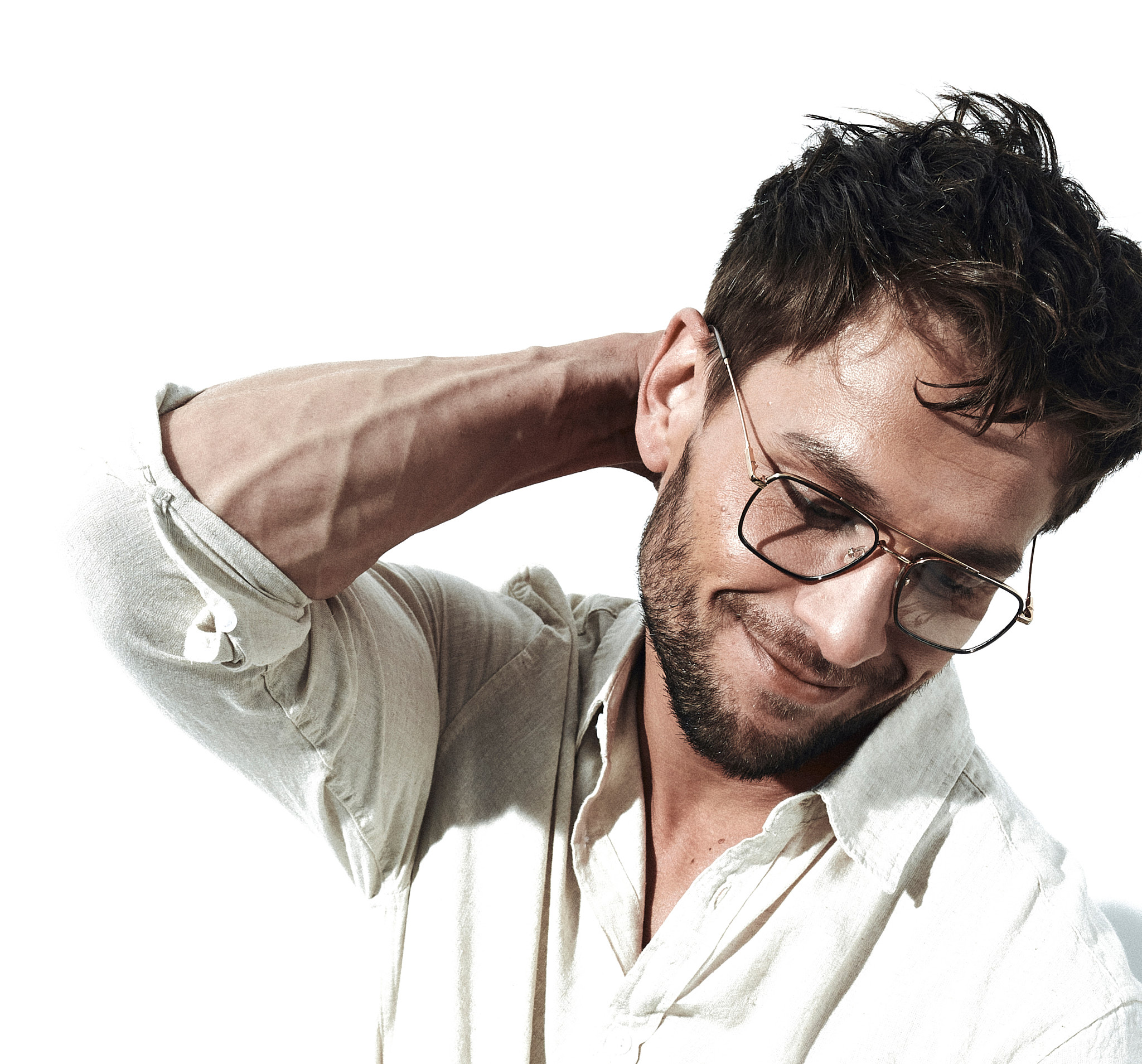 Metalowe okulary korekcyjne Youl Trangan złoto czarne model