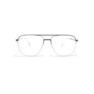 okulary korekcyjne lekkie cienkie tytan awiatory policjantki youl andros czarne złote oprawy oprawki