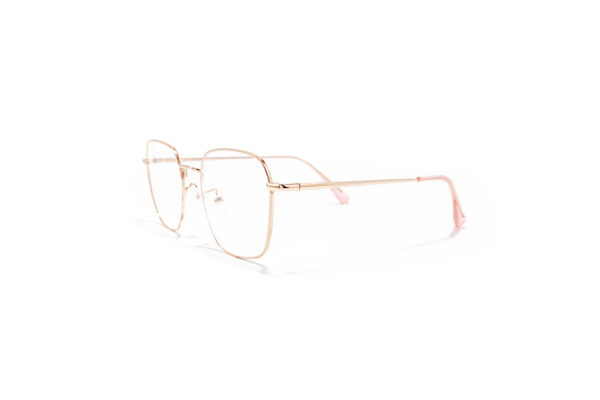 Okulary korekcyjne metalowe Youl Dominika w kolorze złotym