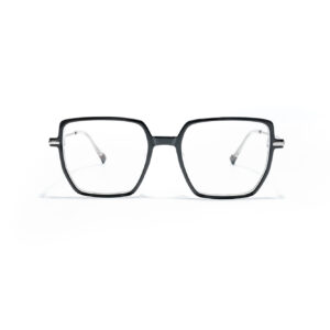 Duże okulary korekcyjne kwadratowe Youl Exuma w kolorze czarnym dla kobiet