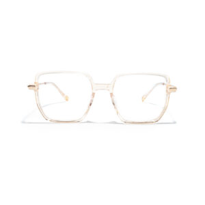 Duże okulary korekcyjne złote Youl Exuma dla kobiet