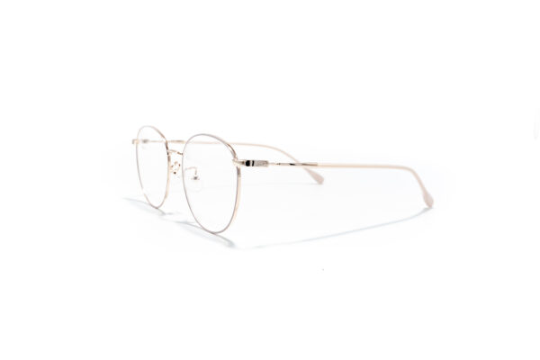 Złote metalowe okulary korekcyjne Youl Jura unisex