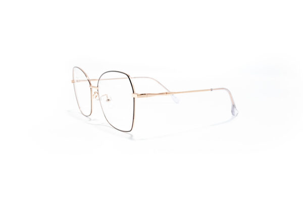 Duże kobiece metalowe okulary korekcyjne Youl Nora złote