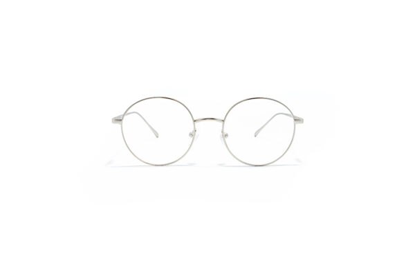 Okrągłe metalowe okulary korekcyjne Youl Tahiti srebrne