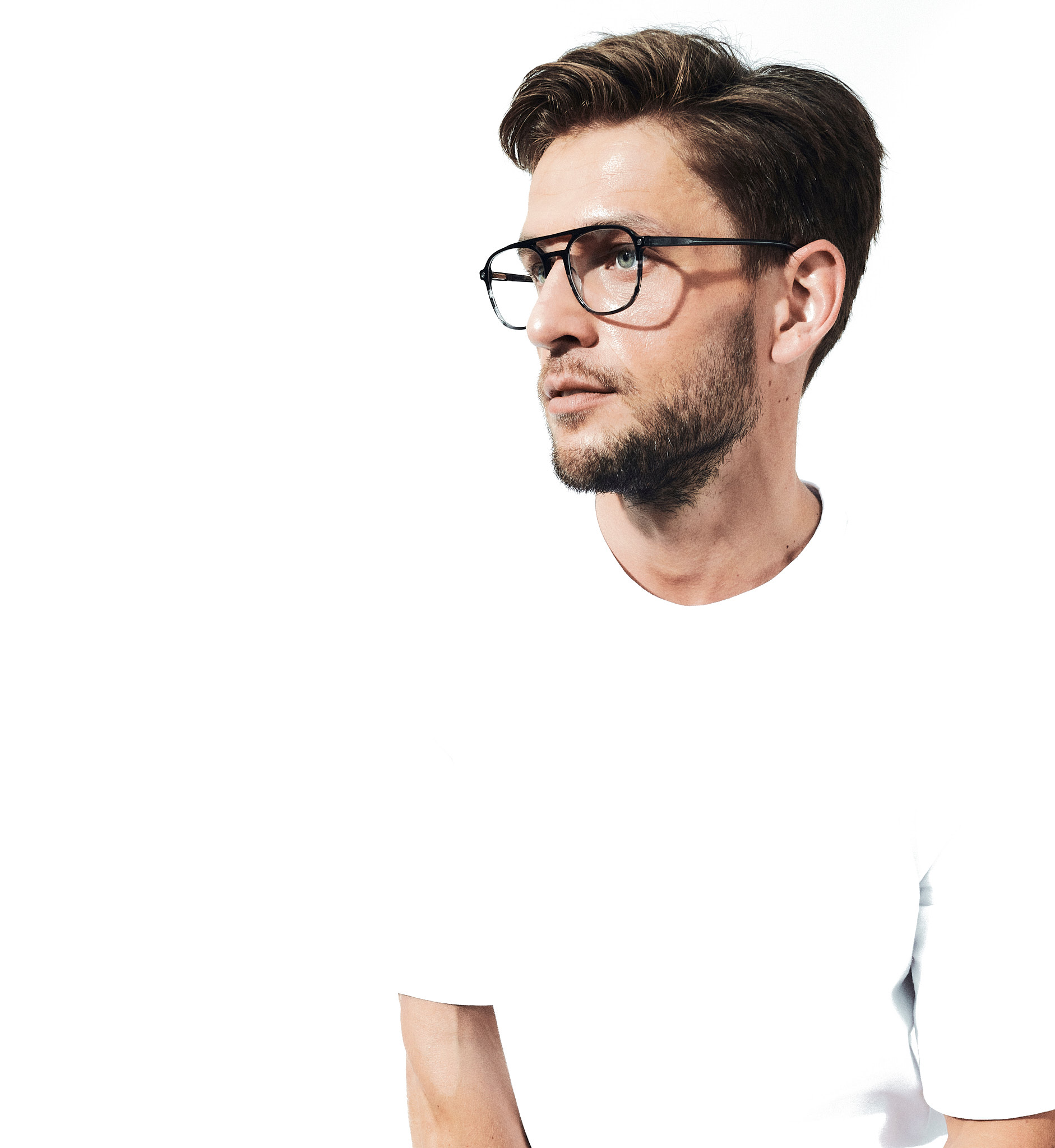 okulary korekcyjne clip on przeciwsłoneczne youl fogo męskie lekkie tworzywo czarne nakładki oprawki oprawy na modelu