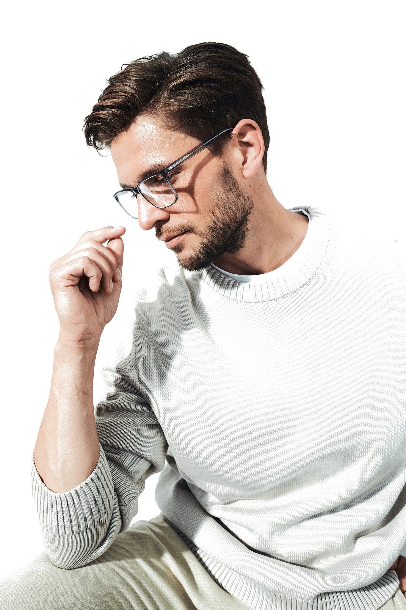 Okulary korekcyjne męskie Youl King na modelu