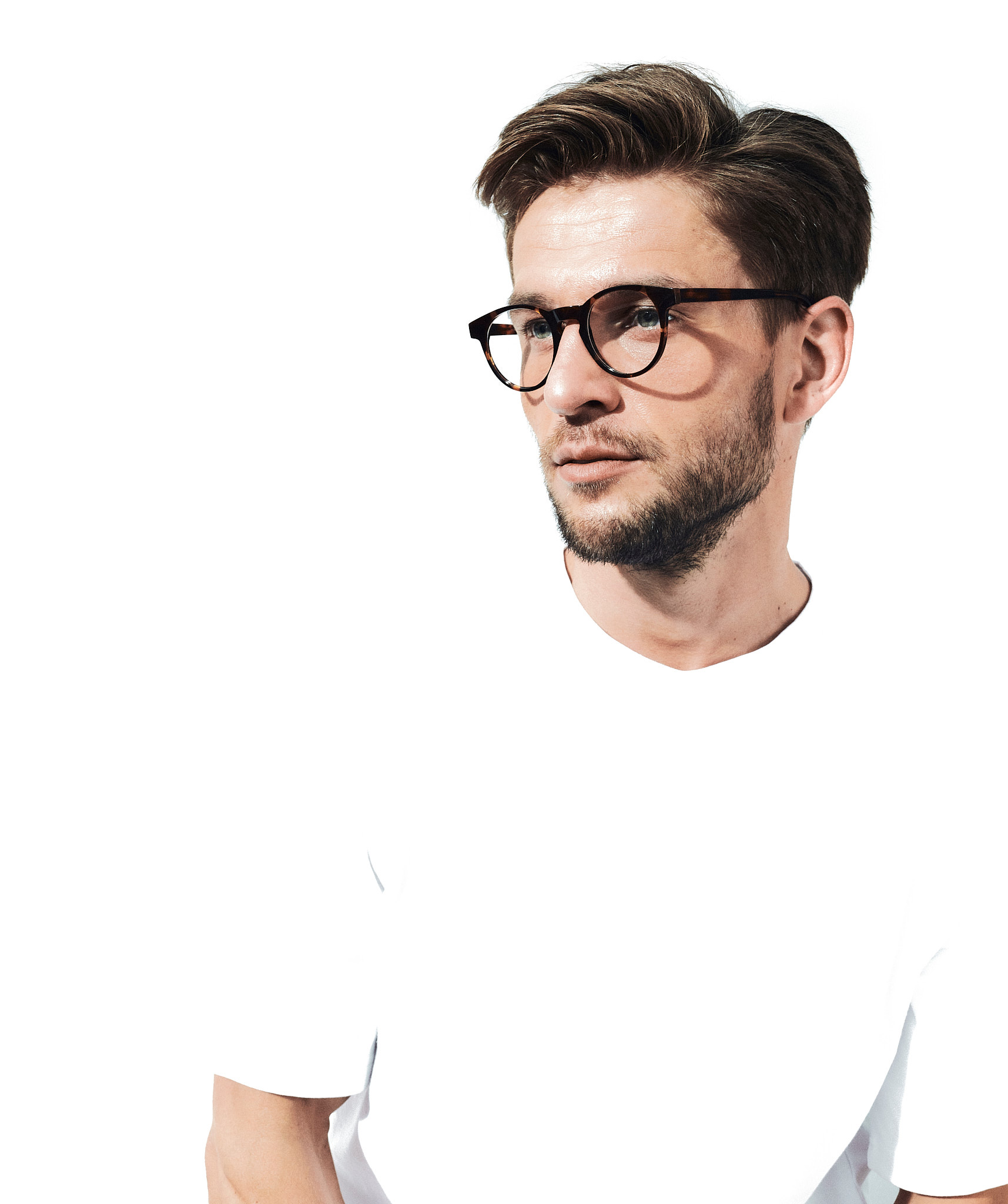 Czarne okulary korekcyjne Youl Maio na nim