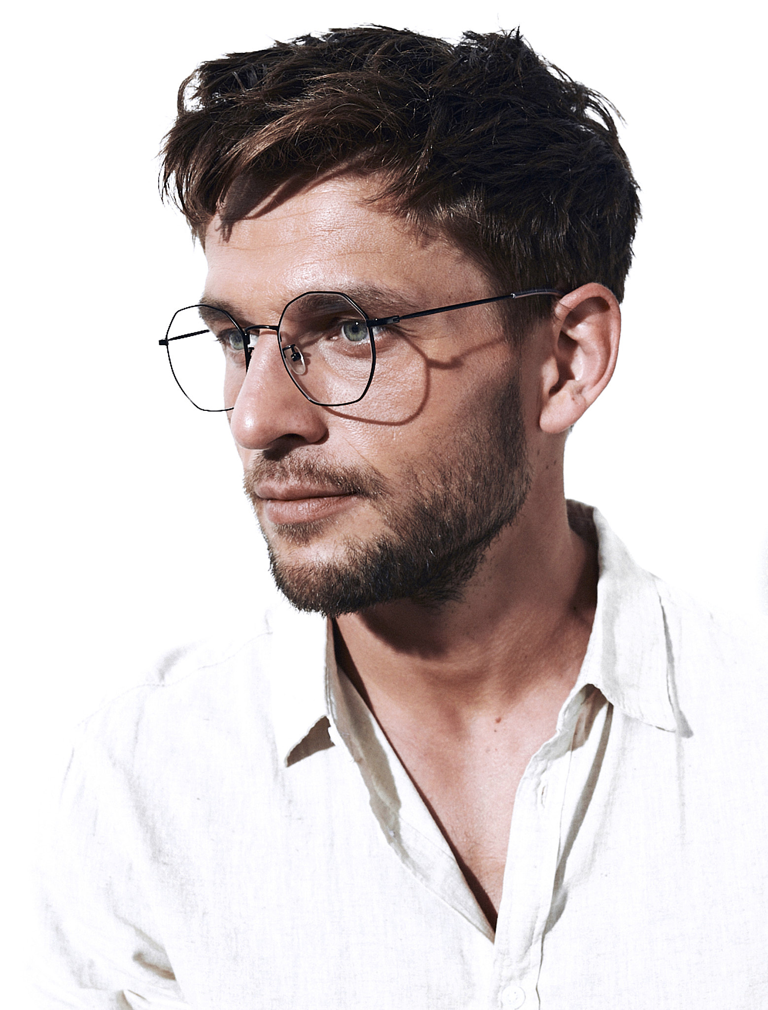 okulary korekcyjne okragłe męskie damskie youl texel czarne oprawy oprawki na modelu